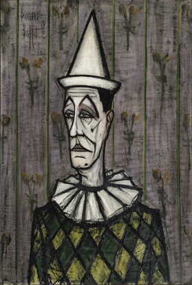 Bernard Buffet, Le Cirque, Clown au chapeau pointu, 1955